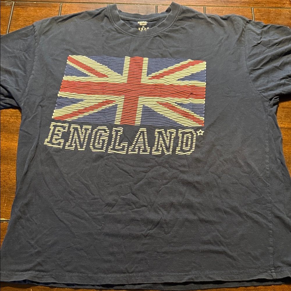 Reebok Men's England Flag Tee - Dark Blue